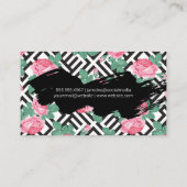 バラ幾何学的パターン 名刺 (裏面)