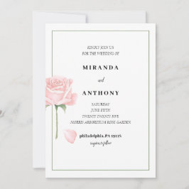 バラ庭園の結婚式招待状 招待状