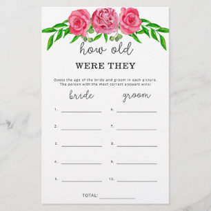 バラ彼らは何歳だったブライダルゲーム