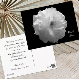 バラ悔やみや弔慰サンキューハガキ ポストカード