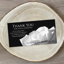 バラ悔やみや弔慰サンキューメモリアルフォトカード