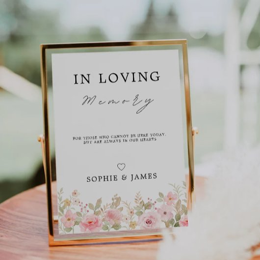 バラ愛する記憶のサイン、メモリアルのサイン、 招待状