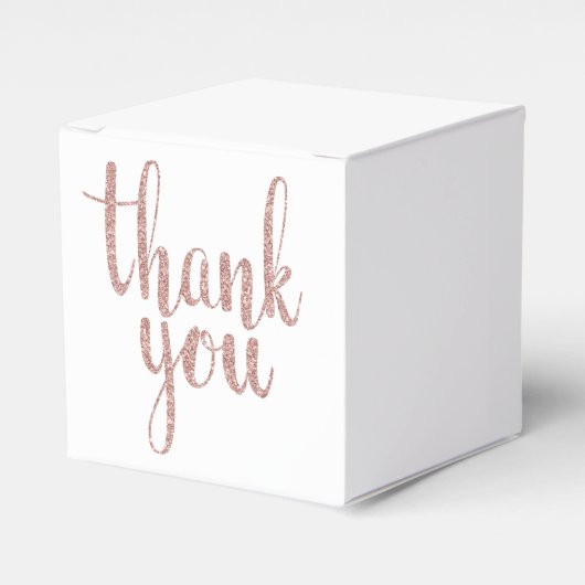 バラ感謝してい金ゴールドお気に入りボックス、グリッター フェイバーボックス (正面サイド)