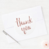 バラ感謝してい金ゴールドシール ラウンドシール (封筒)