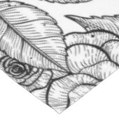 バラ手書きパターン テーブルクロス (アングル)