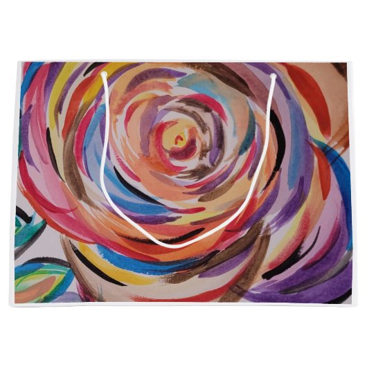 バラ抱き枕 ラージペーパーバッグ (正面)