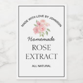 バラ抽出ラベル ワインラベル (シングルラベル)