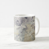 バラ抽象芸術ムーディパーソナライズされた コーヒーマグカップ (正面右)