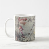 バラ抽象芸術ムーディパーソナライズされた コーヒーマグカップ (左)