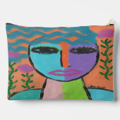 バラ抽象芸術芸術の女性 アクセサリーポーチ (裏面)