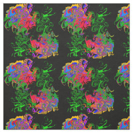 バラ抽象芸術 ファブリック