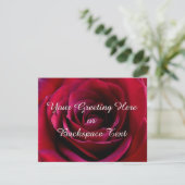 バラ招待状パーソナライズされたバラRSVPカード 出欠カード (スタンド正面)