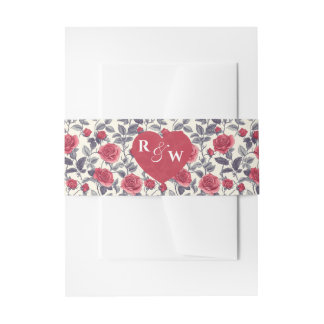 バラ招待状用帯 招待状ベリーバンド