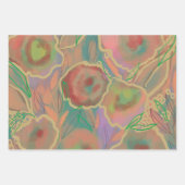 バラ数々の色の ラッピングペーパーシート (正面3)