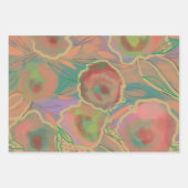 バラ数々の色の ラッピングペーパーシート (正面2)