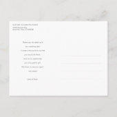 バラ数々の金ゴールド写真結婚コラージュ ポストカード (裏面)