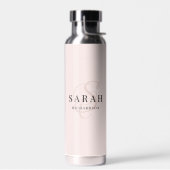 バラ書道名前をカスタムするフェミニン水瓶 ウォーターボトル (左面)