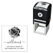 バラ書道差出人住所04 セルフインキングスタンプ (インサイチュ)
