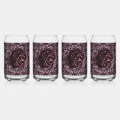 バラ曼荼羅 ガラス缶 (正面)