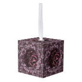 バラ曼荼羅 キューブオーナメント (裏面アングル)