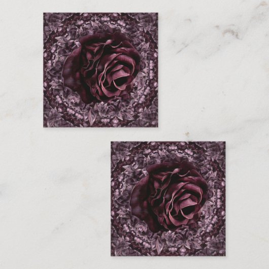 バラ曼荼羅 スクエア名刺 (正面/裏面)
