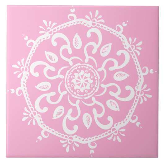 バラ曼荼羅 タイル (正面)