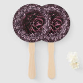 バラ曼荼羅 ハンドファン (正面&裏面)