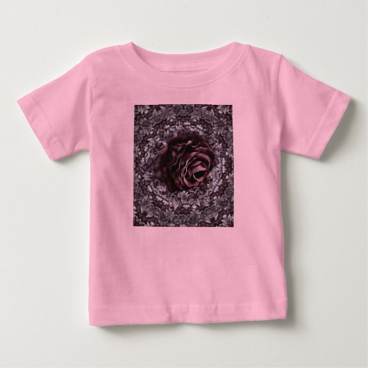 バラ曼荼羅 ベビーTシャツ (正面)