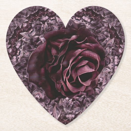 バラ曼荼羅 ペーパーコースター (正面)