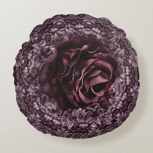 バラ曼荼羅 ラウンドクッション (正面)