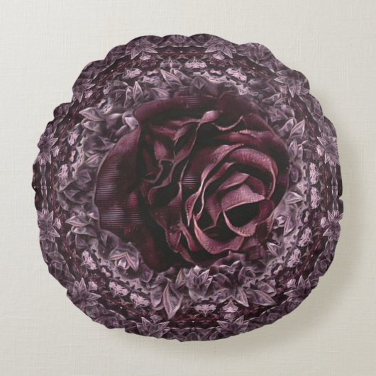 バラ曼荼羅 ラウンドクッション (正面)