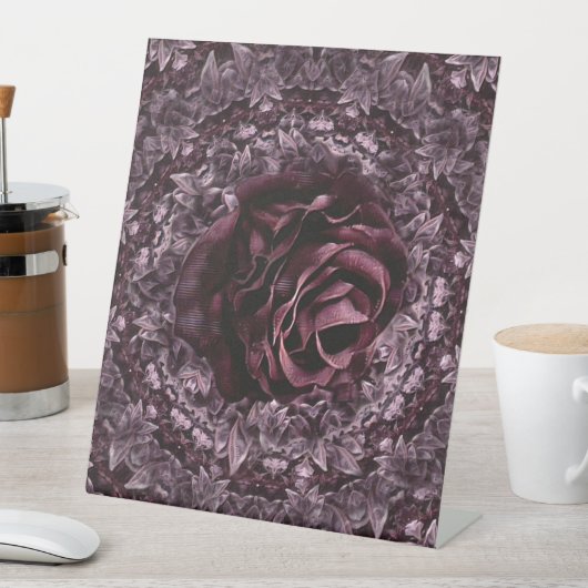 バラ曼荼羅 台座サイン (インサイチュ)