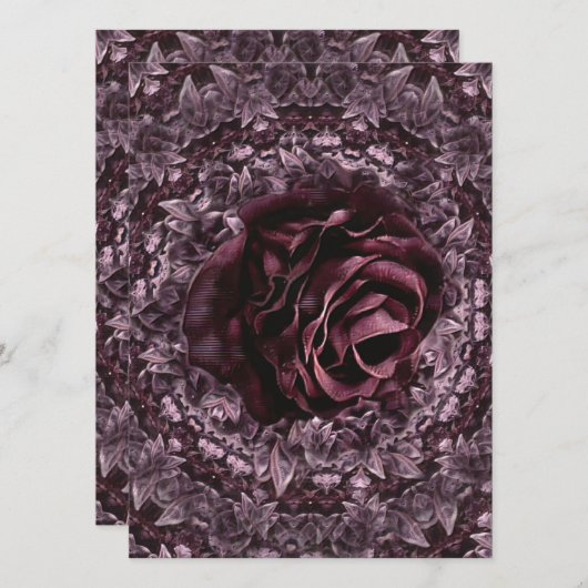 バラ曼荼羅 招待状 (正面/裏面)