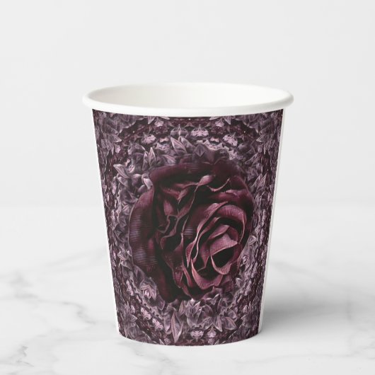 バラ曼荼羅 紙コップ (裏面)