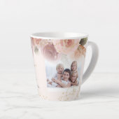 バラ最高のナ·エバ·赤面·フローラ·金ゴールド·スター·フォト カフェラテマグ (右アングル)