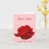 バラ月グリーティングカード カード (黄色い花)