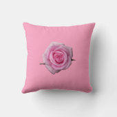 バラ枕ピンクローズパイロウフラワーデコール クッション (裏面)
