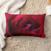バラ枕レッドローズパイロウフラワーデコール ランバークッション (ブランケット)
