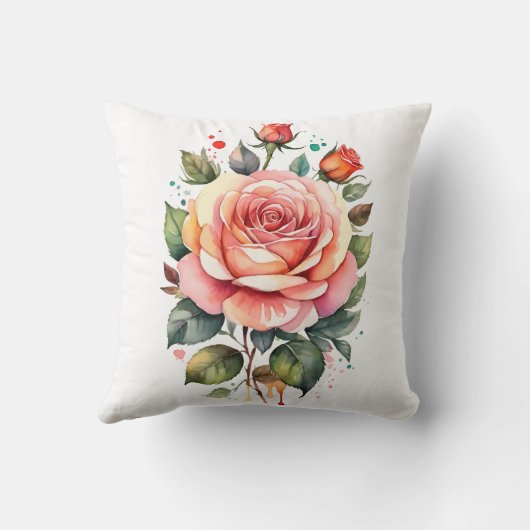 バラ枕 クッション (裏面)