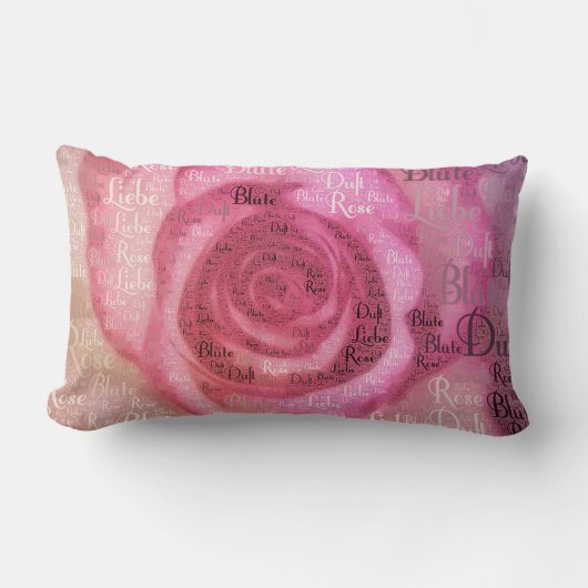 バラ枕 ランバークッション (正面)