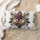 バラ枕 ランバークッション (ブランケット)