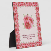 バラ枠付き表（上8 x 10） フォトプラーク (側面)