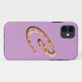 バラ模様のモノグラムC iPhone 5 カバー (裏面(横))