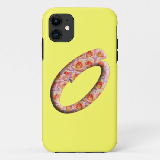 バラ模様のモノグラムO iPhone 5 カバー (裏面)