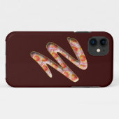 バラ模様のモノグラムY iPhone 5 カバー (裏面(横))