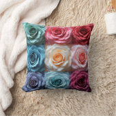 バラ模様クッション クッション (ブランケット)