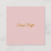 バラ水彩おむつラッフル エンクロージャーカード (裏面)