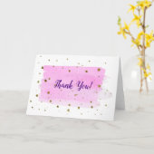 バラ水彩サンキューカード カード (黄色い花)