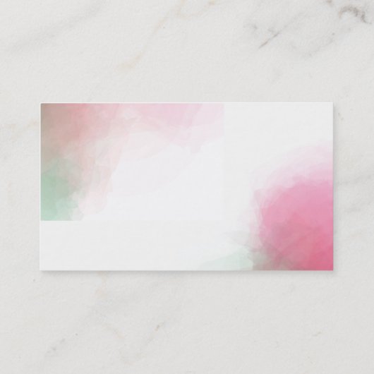 バラ水彩名刺 名刺 (裏面)