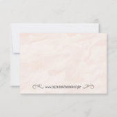 バラ水彩結婚式RSVPカード 出欠カード (裏面)